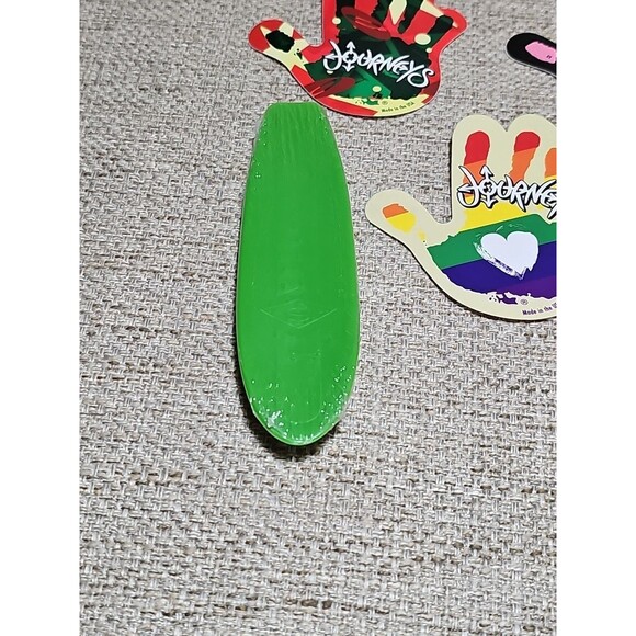Vintage Journeys Hand Print Stkrs (5) Y2K (2) Rubber Surf/Skateboards Vans Hey D - Picture 6 of 16